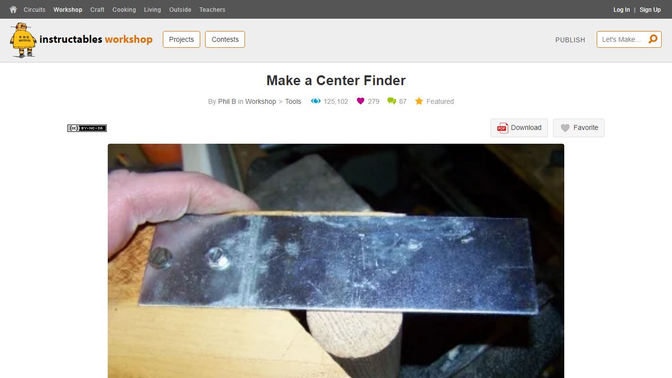 Make a Center Finder : 9 Steps (with Pictures) - Instructables
